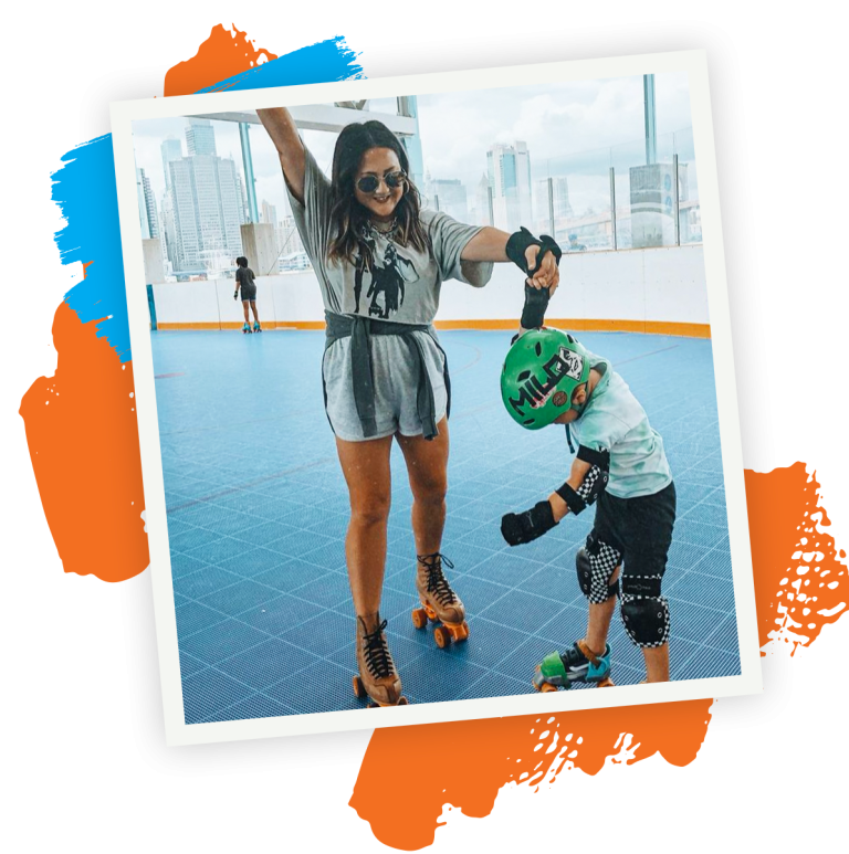 Pier 2 Roller Rink at Brooklyn Bridge Park Rollerskating and Family Fun on The Brooklyn Bridge