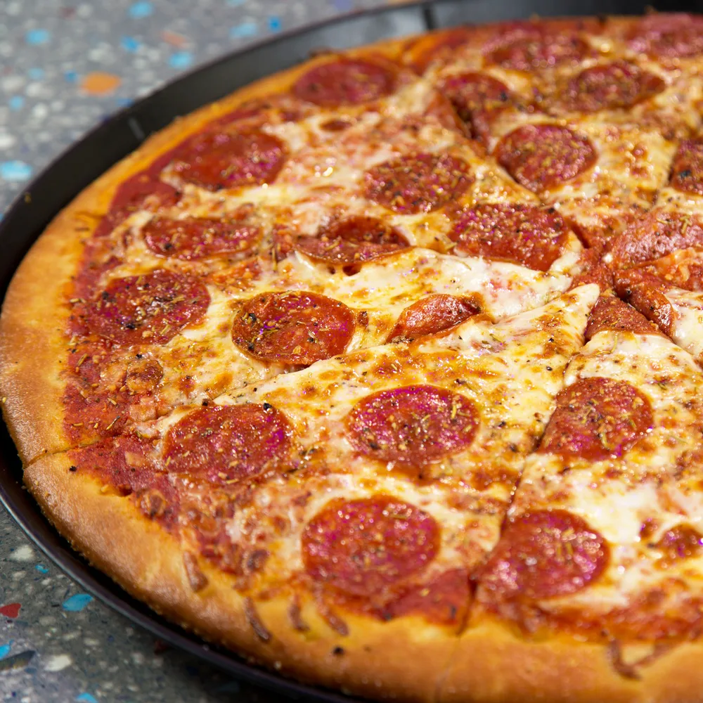 Pepperoni pizza looking delicious