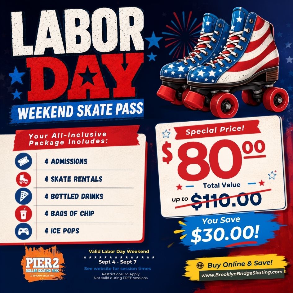 Labor Day Roller Skating at Brooklyn Bridge Roller Skating